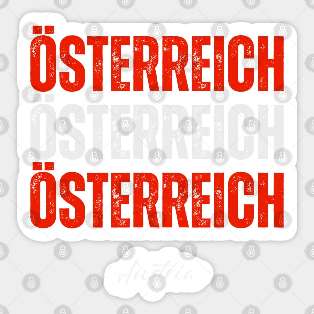 Austria flag, austrian flag Sticker by eka123